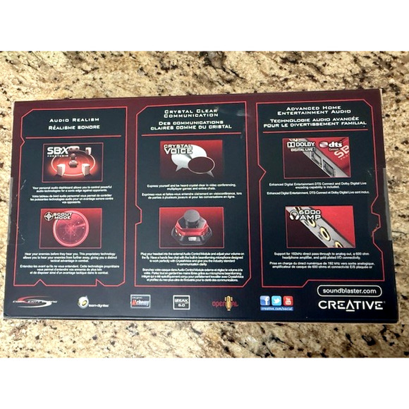 Creative Sound Blaster Zx SBX Gaming Audio Card w High Performance Headphone Amp - Picture 8 of 8